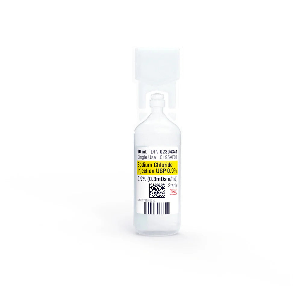 Hikma Sodium Chloride Injection 0.9% No Preservative, 10ml Ampoule, Box of 20